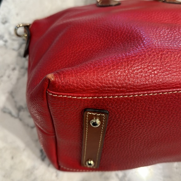 Dooney & Burke tailored red satchel. - Picture 8 of 15